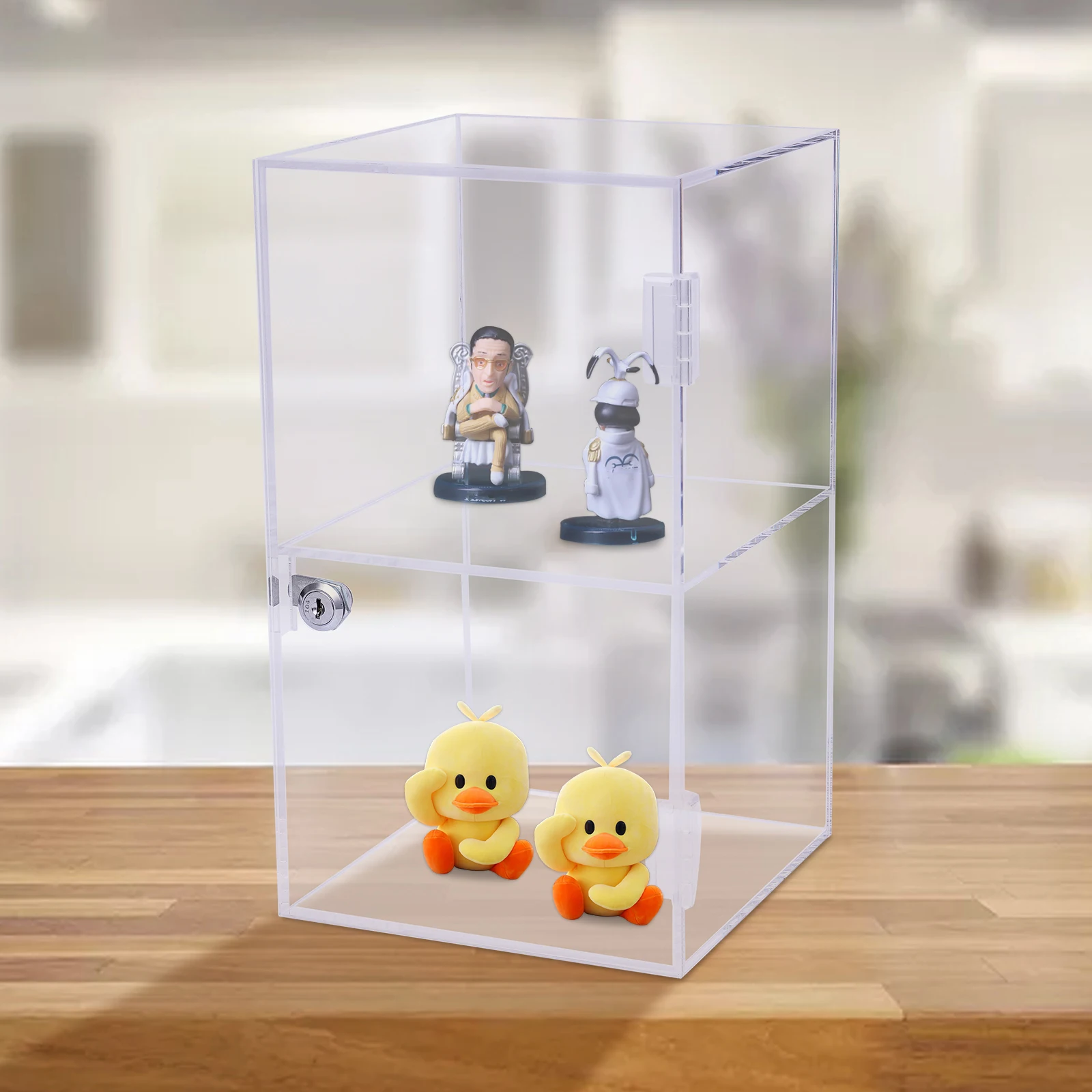

NEW Tabletop Cuboid Acrylic Clear Display Case Dustproof Suitable for Placing Collectibles, Jewelry, Artwork, Action Figures