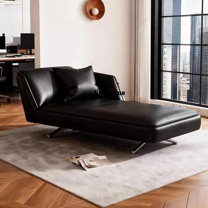 

Italian leather concubine chair, homestay leisure, study balcony small sofa