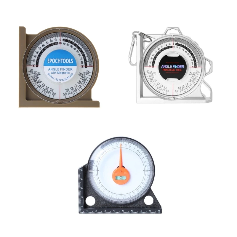 

Slope Protractor Inclinometer with Base for Interior Decoration