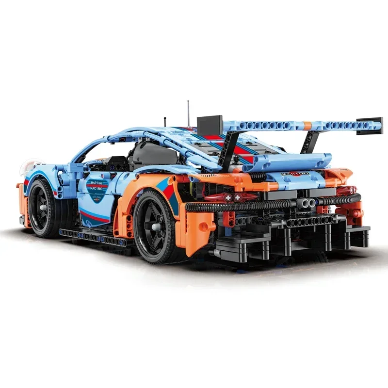 Technical Racing Sport Car 911RSR 1:10 1680PCS Model Building Blocks City Mechanical Speed Vehicle Supercar Brick Puzzle Toy Kid