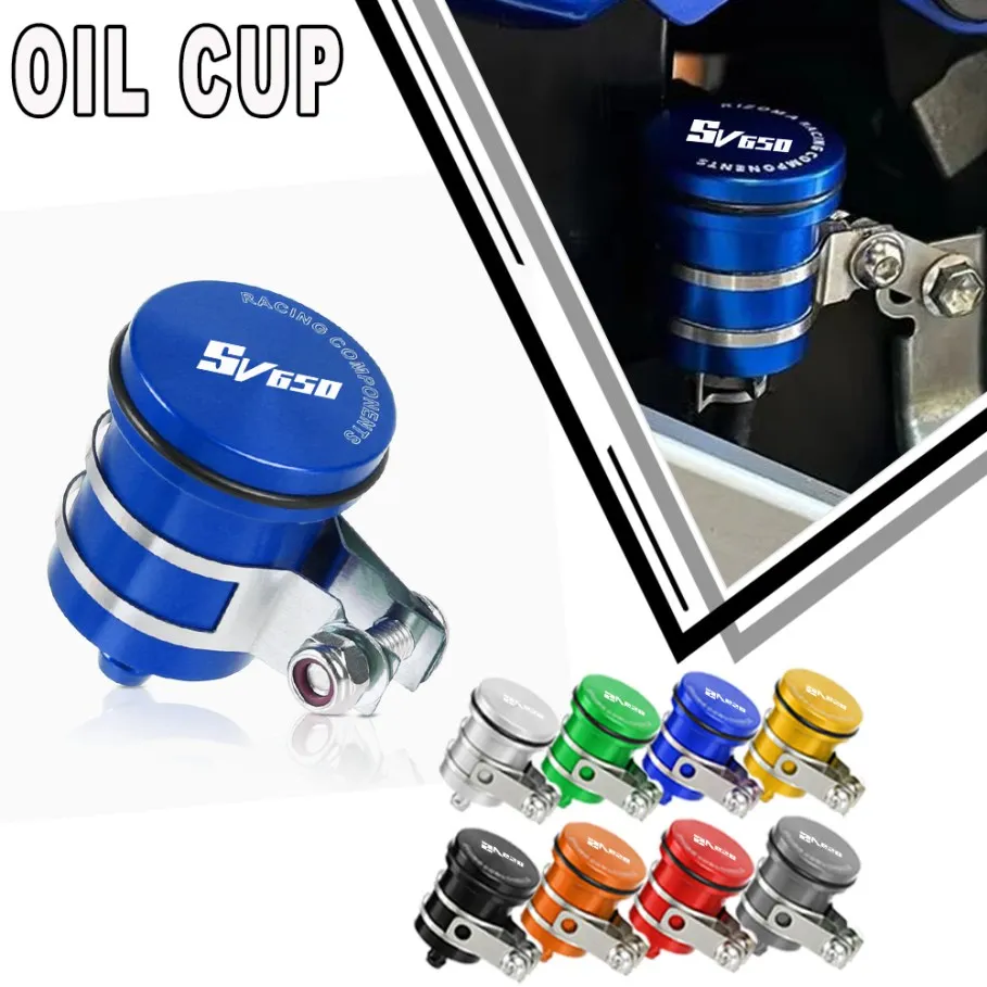 

Motorcycle Brake Clutch Tank Cylinder Fluid Oil Reservoir Cup For Suzuki SV650 / S/X SV650S SV 650 1999-2025 2013 2016 2022 2021