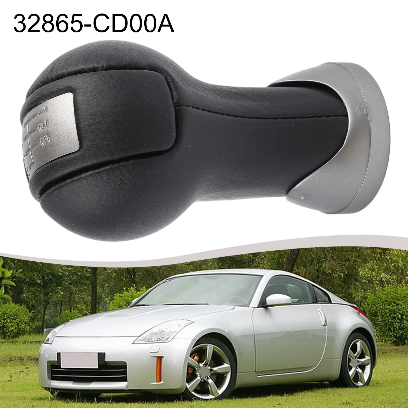 

6 Speed Black Manual Gear Shift Knob Replacement For Infiniti For G35 2003-09 32865-CD00A Automotive Parts Accessories