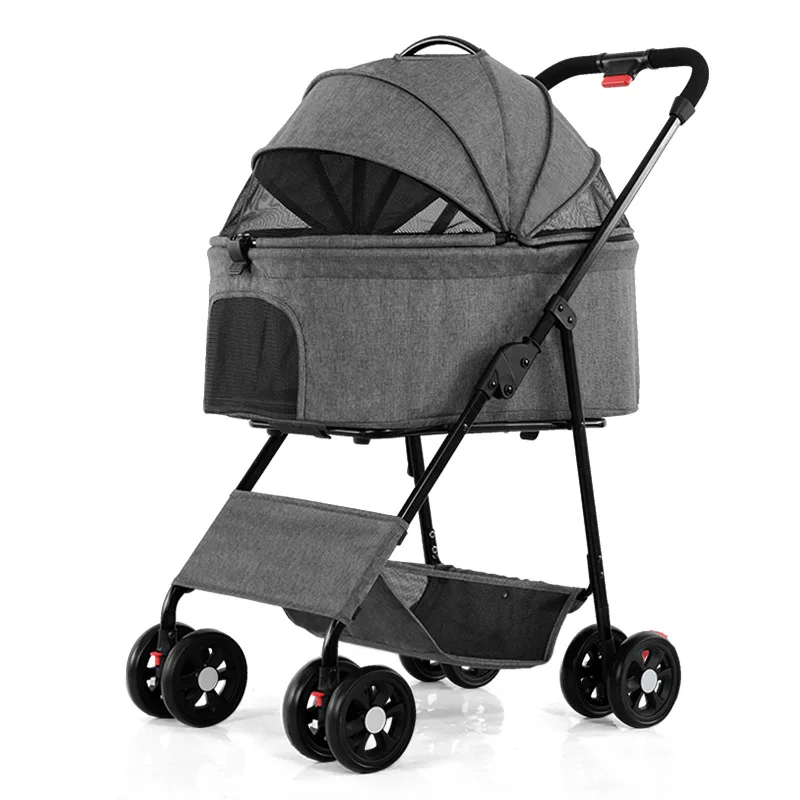 

Pet stroller is lightweight, foldable, and detachable, suitable for small to medium-sized dogs, cats, dogs, and small dogs Split