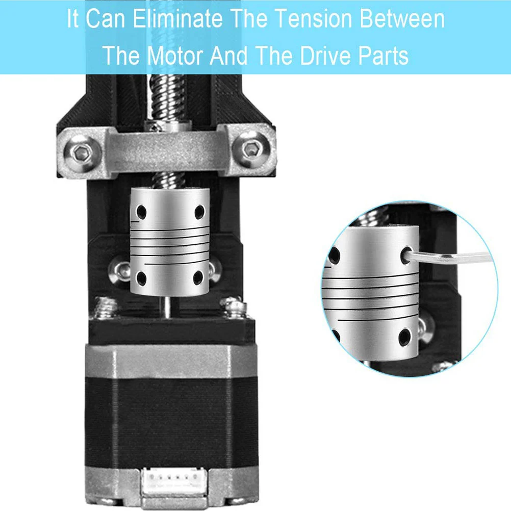 Frasco Accesorios para impresora 3d Tornillo de avance T8 Motor paso a paso horizontal Varilla roscada