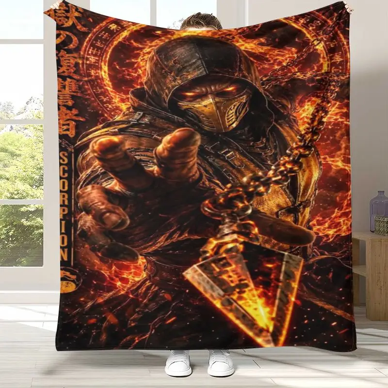 Fighter Mortal Kombat Game Movie Soft Flannel Throw Blanket,Cozy Warm Blanket for Bed,Sofa,Living Room,Picnic,Home Decor,Gift