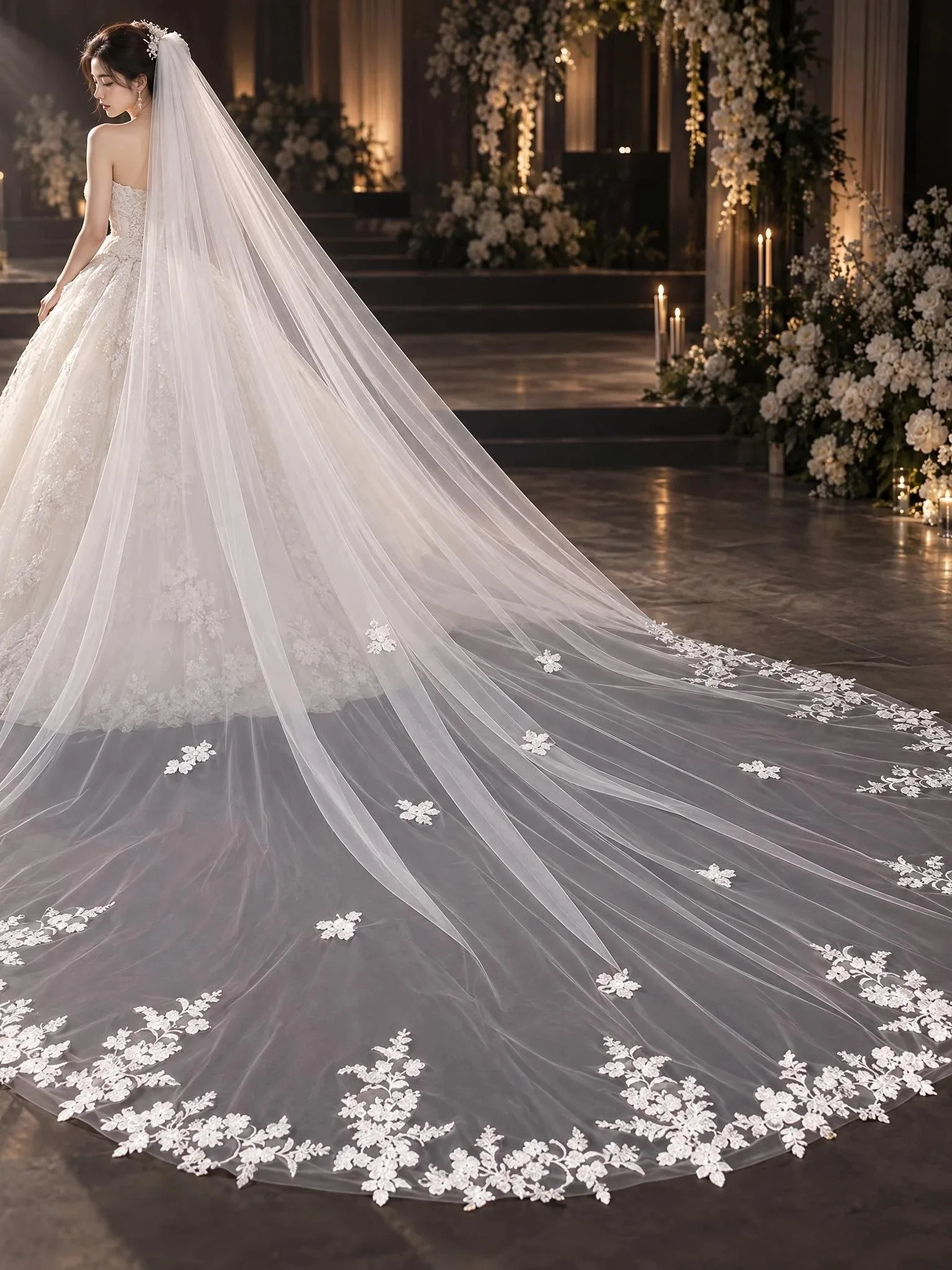 elegant-lace-bridal-veil-korean-style-large-train-main-wedding-dress-veil-stage-wedding-high-end-feel-summer-new