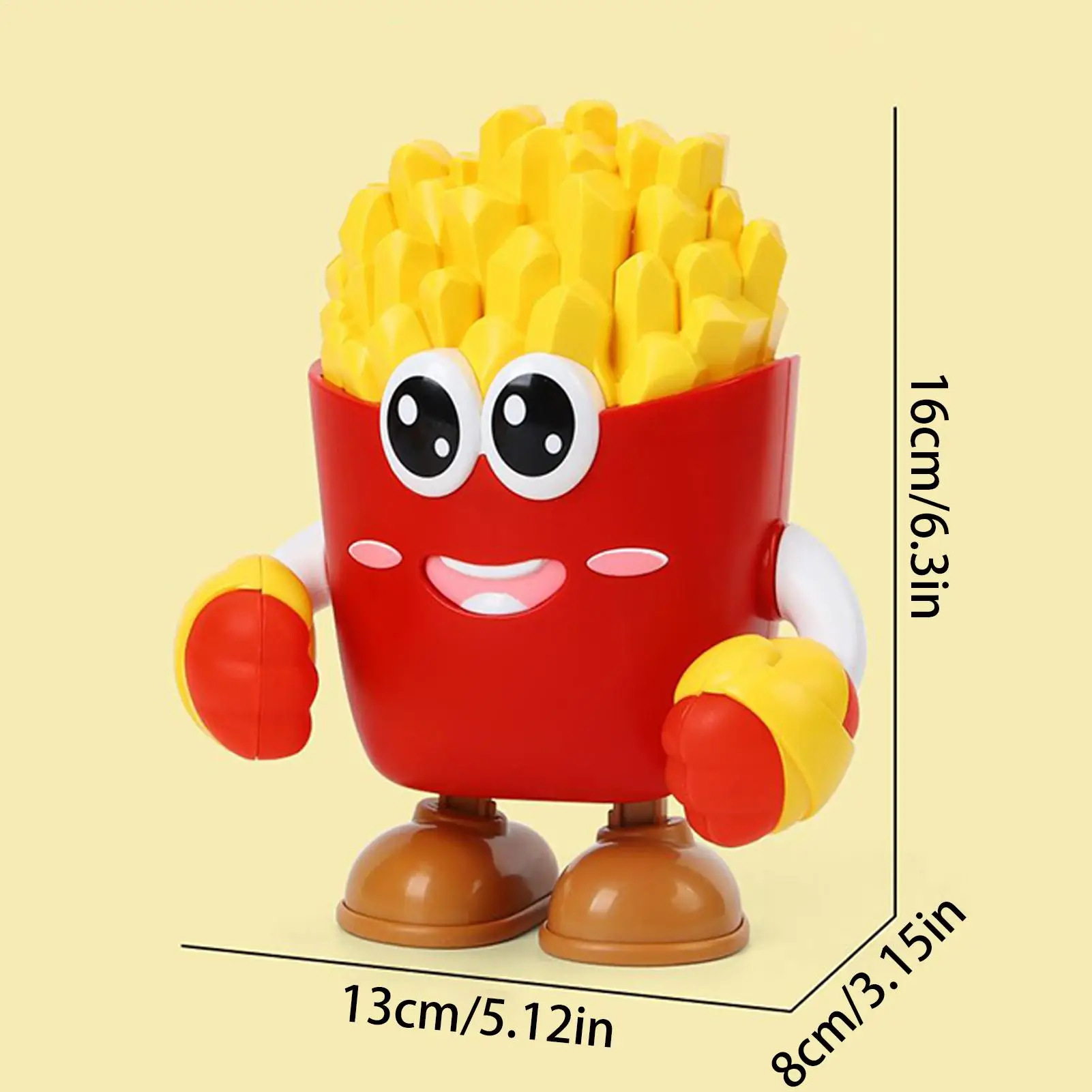 Zabawka Robot dla Dzieci Tańczący Robot Elektryczny Muzyczny Światło Frytki Design Lalka do Domu Wnętrze Rozrywka dla Dzieci Zabawa Nauka Zabawa