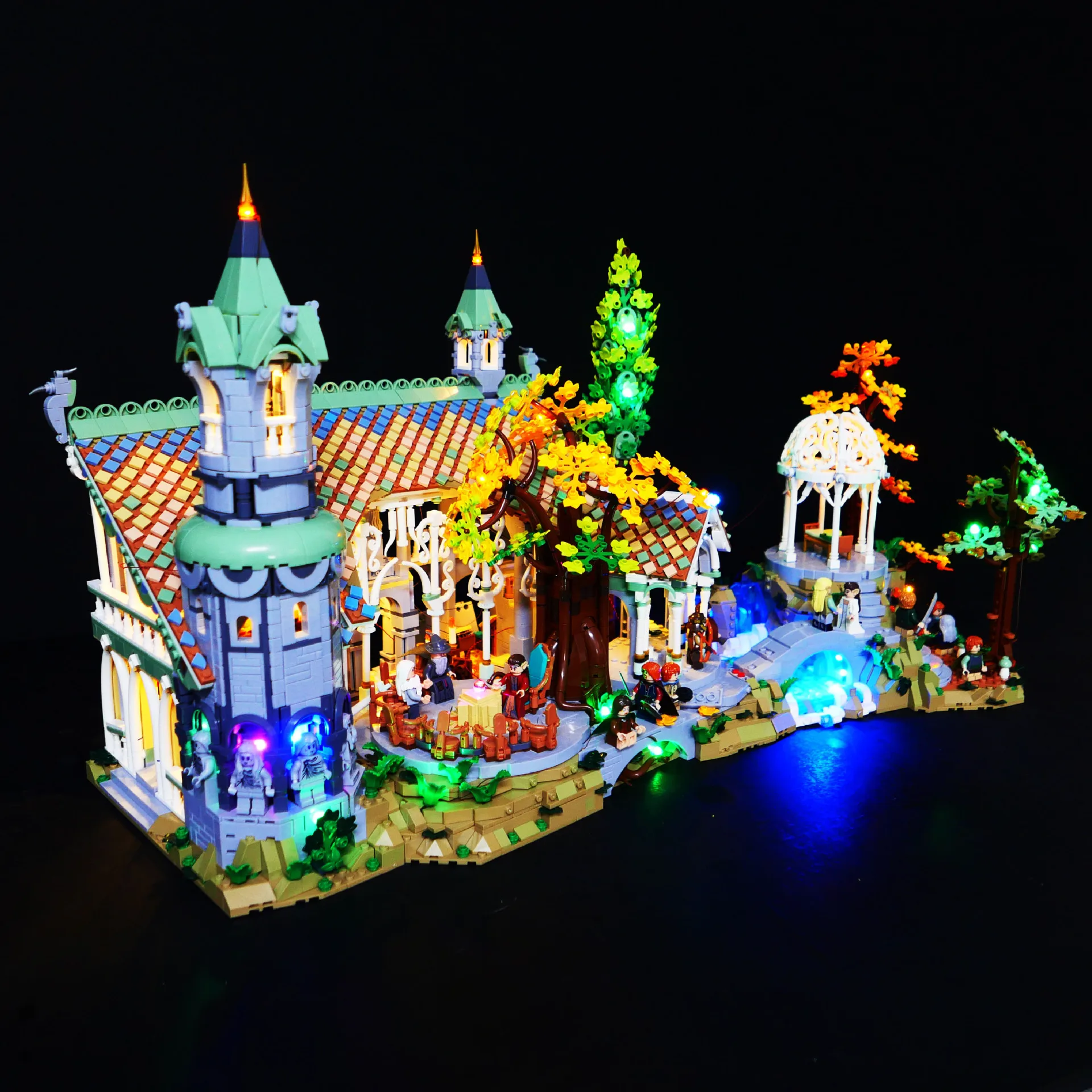 LED Light For 10316 The Lord of the Rings: Rivendell Lamp Building Blocks Bricks  (Not Include Block Model)