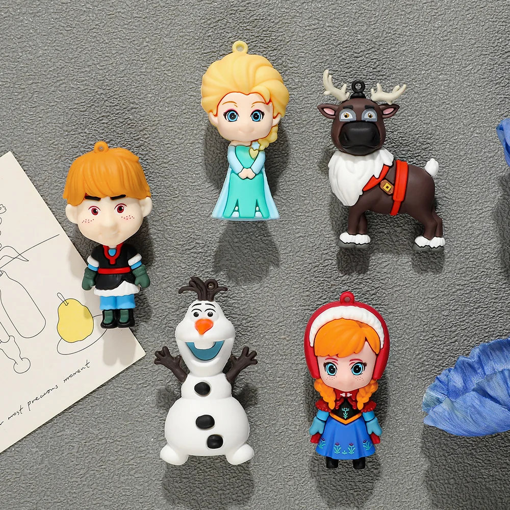 المجمدة إلسا آنا أنيمي الأجهزة الطرفية الإبداعية ثلاثي الأبعاد لينة الغراء مغناطيس الثلاجة عالية القيمة الديكور الهدايا بالجملة #2