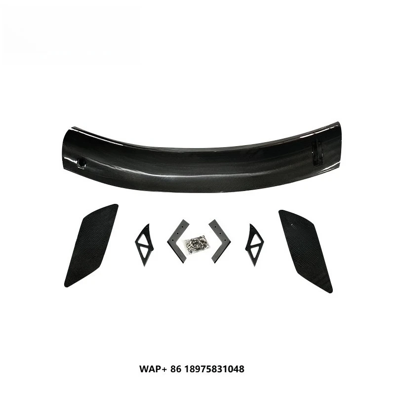

Real Carbon Fiber Rear Trunk Lip Spoiler Wing for 2015-2023 GT500 Single Deck Ducktail Front Tail Roof Spoiler