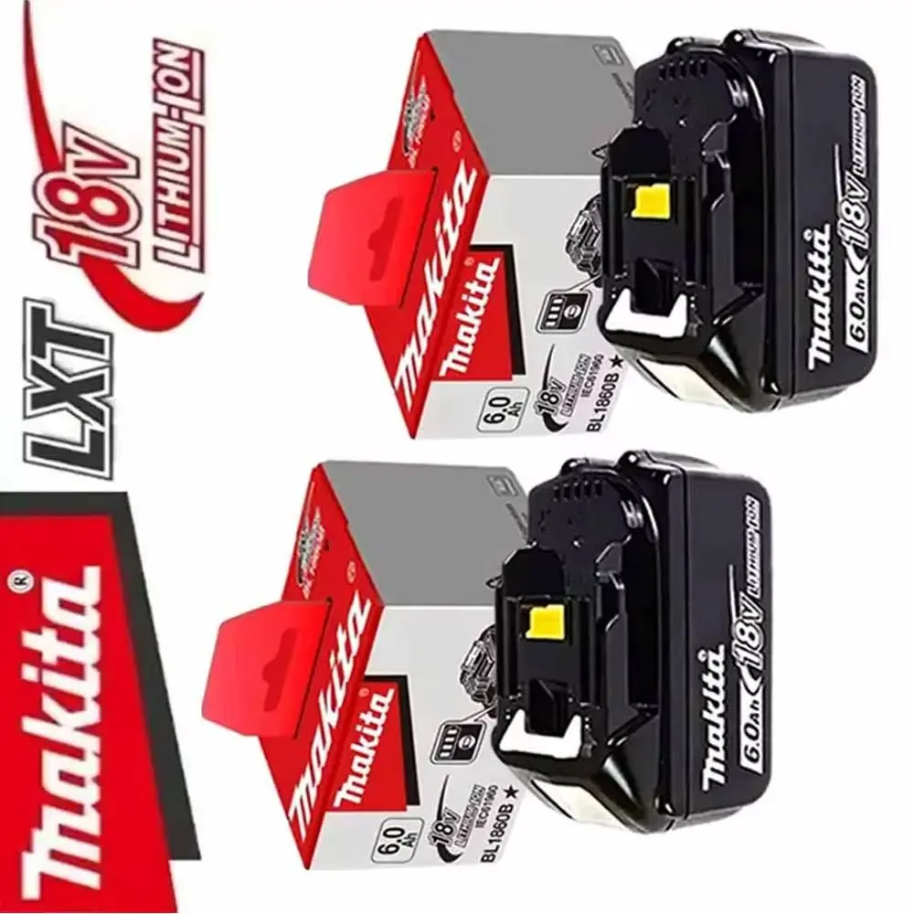 

Replacement Makita 18V Battery 6Ah 5Ah Lithium Ion Battery Compatible with BL1860 BL1850 BL1840 BL1815 Power Tools