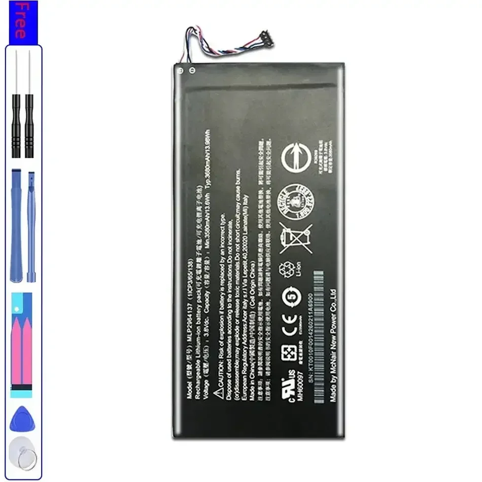 Replacement Battery 3580mAh MLP2964137 for Acer lconia One 7 B1-730 B1-730HD A1402 3165142P with Track Code