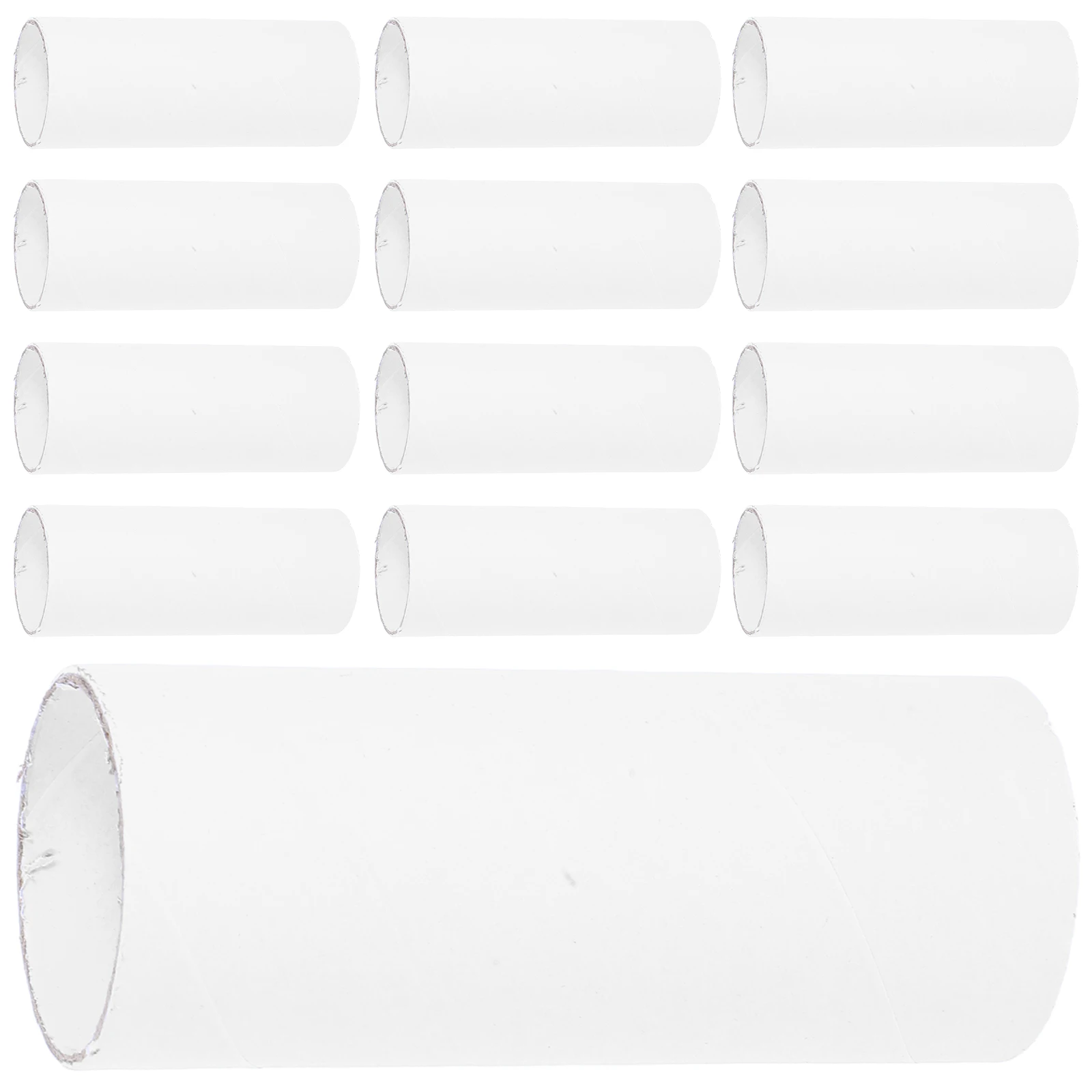 

20 PCS Paper Towel Tubes for Crafts Cardboard Scroll Round White Paperboard Lotion Student