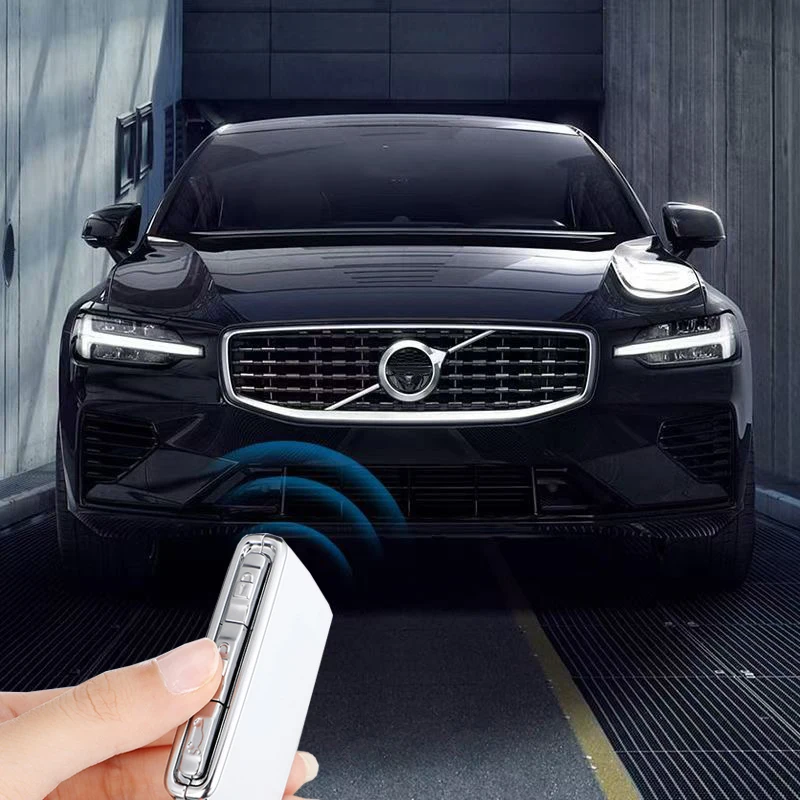 Zinc Alloy Frame Car Key Case Auto Key Key Modification for Volvo XC40 XC60 XC90 S60 S90 V60 V90 Polestar 2 Polesta1 Car Accesso