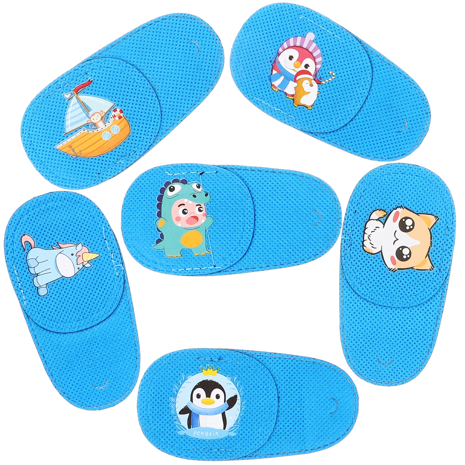 

6pcs Lazy Patches Amblyopia Correcting For Kids Adults Breathable Lightweight Single Eye Patch Strabismus Glasses Cover Weak