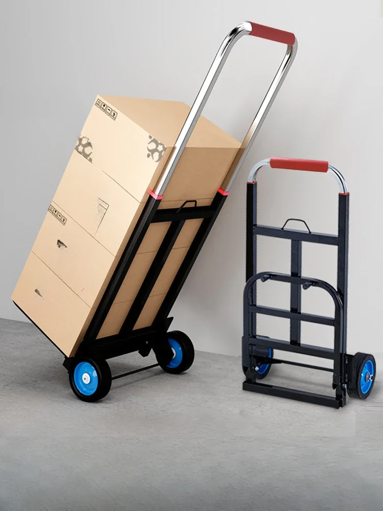 Folding luggage, vehicle carrying, heavy king handcart handling, shopping trailer, portable cargo trolley, small handcart