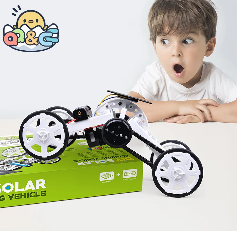 Mainan Surya Robot Solaire Mobil Energi Surya DIY Mainan Sains Pendidikan untuk Anak-anak Kit Sains Teknologi Teknologi