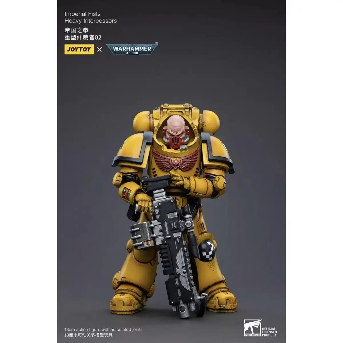 In Stock JOYTOY 1/18 Action Figure Warhammer 40K Imperial Fists Heavy Intercessors Rogfried Pertanal Action Figure Model Toys
