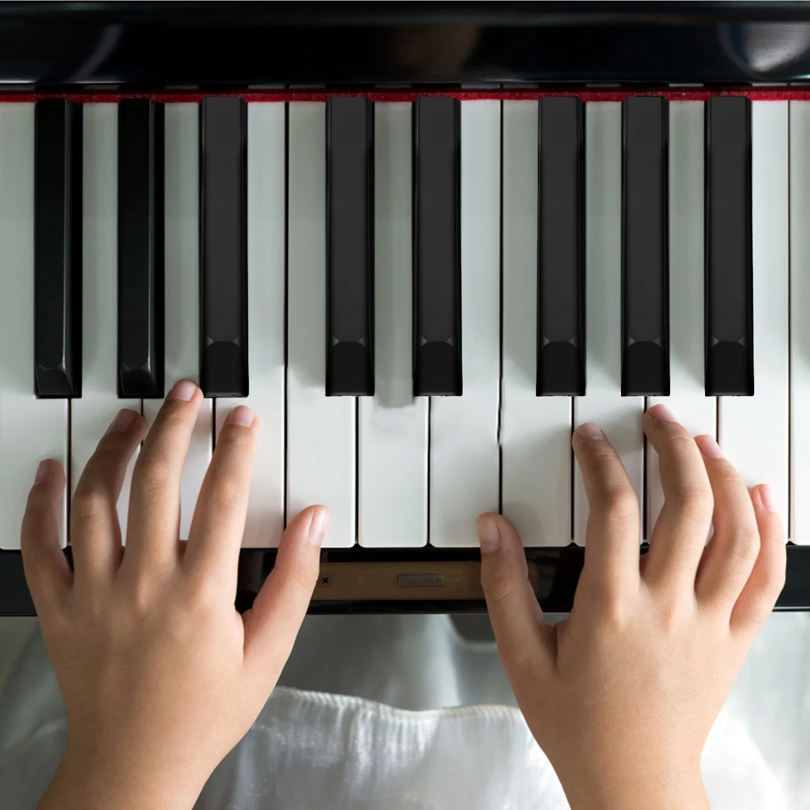 

6Pcs Universal Piano Keytops Glossy Repair Parts Replacement Keys for Instrument Accessories Keyboard Parts