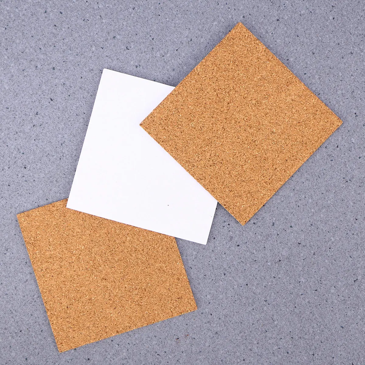 36Pcs Soft Cork Pads Self-Adhesive 2Mm Thickness Squares Cork Mats Anti-Slip Heat Insulation for DIY Crafts Coasters Home Office