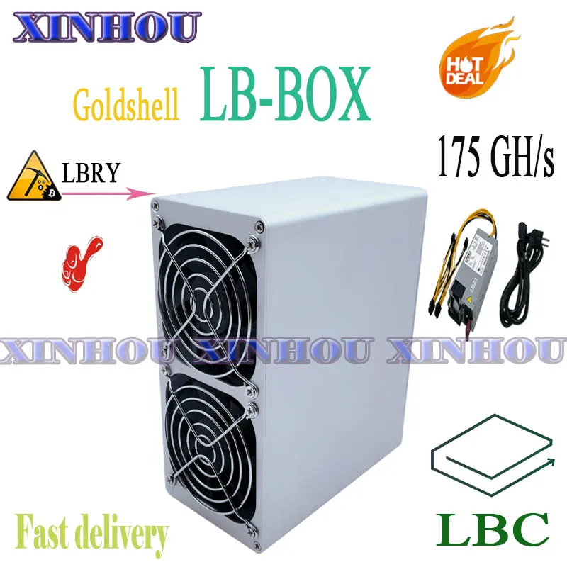 

ASIC LBC miner Goldshell LB-BOX 175GH/s LBRY miner More economical than CK-BOX KD-BOX Mini-DOGE LT5 Antminer S19 L7 Innosilicon