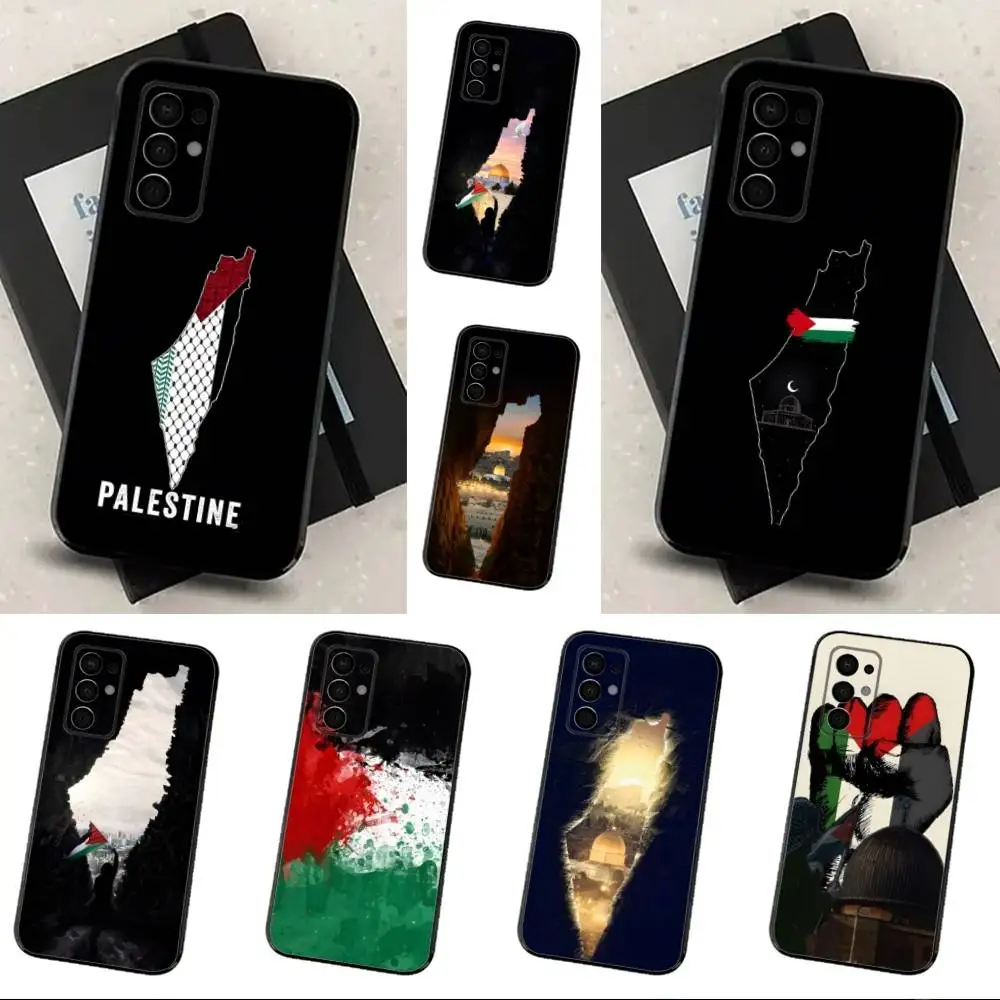 

F-Free Flag P-Palestines Phone Case For Samsung Galaxy A91,A80,A73,A72 ,A71,A53A52,A32 ,A31A22,A21s,A20,Black Cover