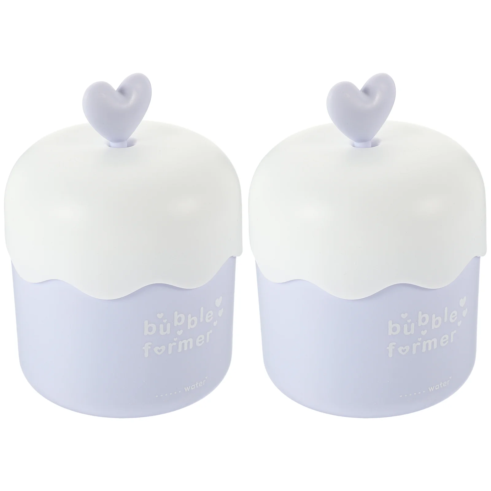 

2 Pcs Bubbler Portable Facial Cleanser Foam Cup Washing Face Foams Maker Cream Plastic for