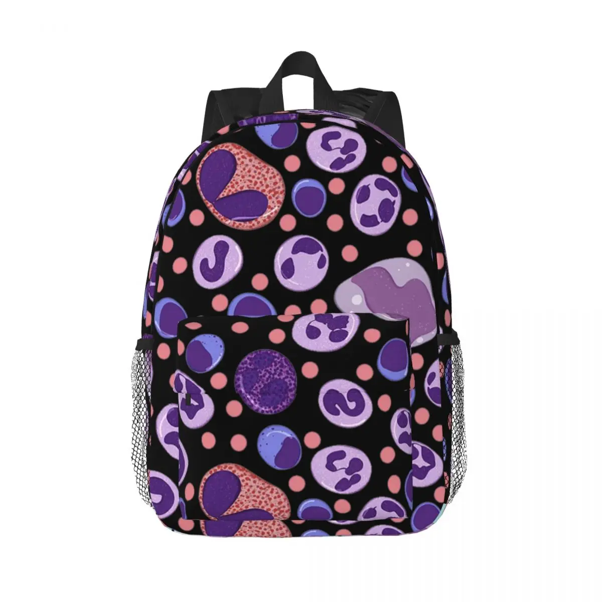 

Large White Blood Cell Pattern Backpacks Teenager Bookbag Casual Students School Bag Laptop Rucksack Shoulder Bag Large Capacity