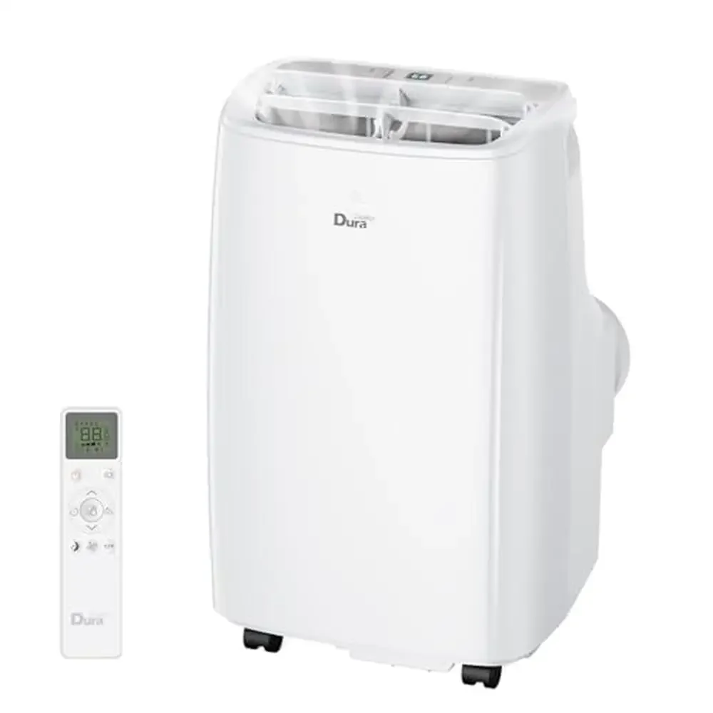 Portable Air Conditioner 8000 BTU Remote Control LED Display Dual-motor Operation 24-hour Timer Compact Design