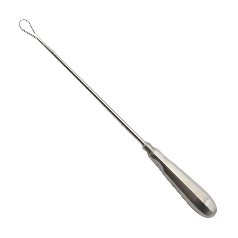 Stainless steel hexagonal handle simple handle uterine curette scraper stainless steel surgical instrument for human abortion