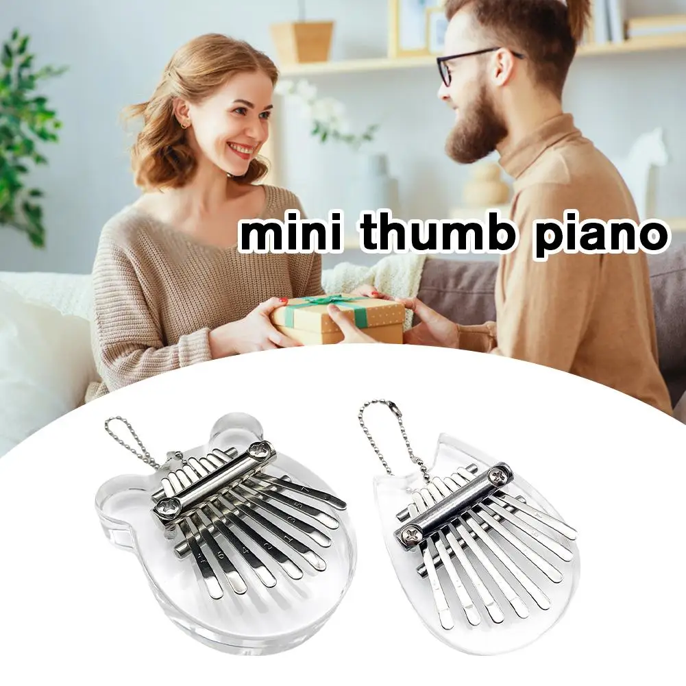 

Kalimba Music Instrument Mini Musical Keyboard Thumb Cute Child Small Piano Sports Wearable Gifts Wooden Acrylic Gift D9Y6