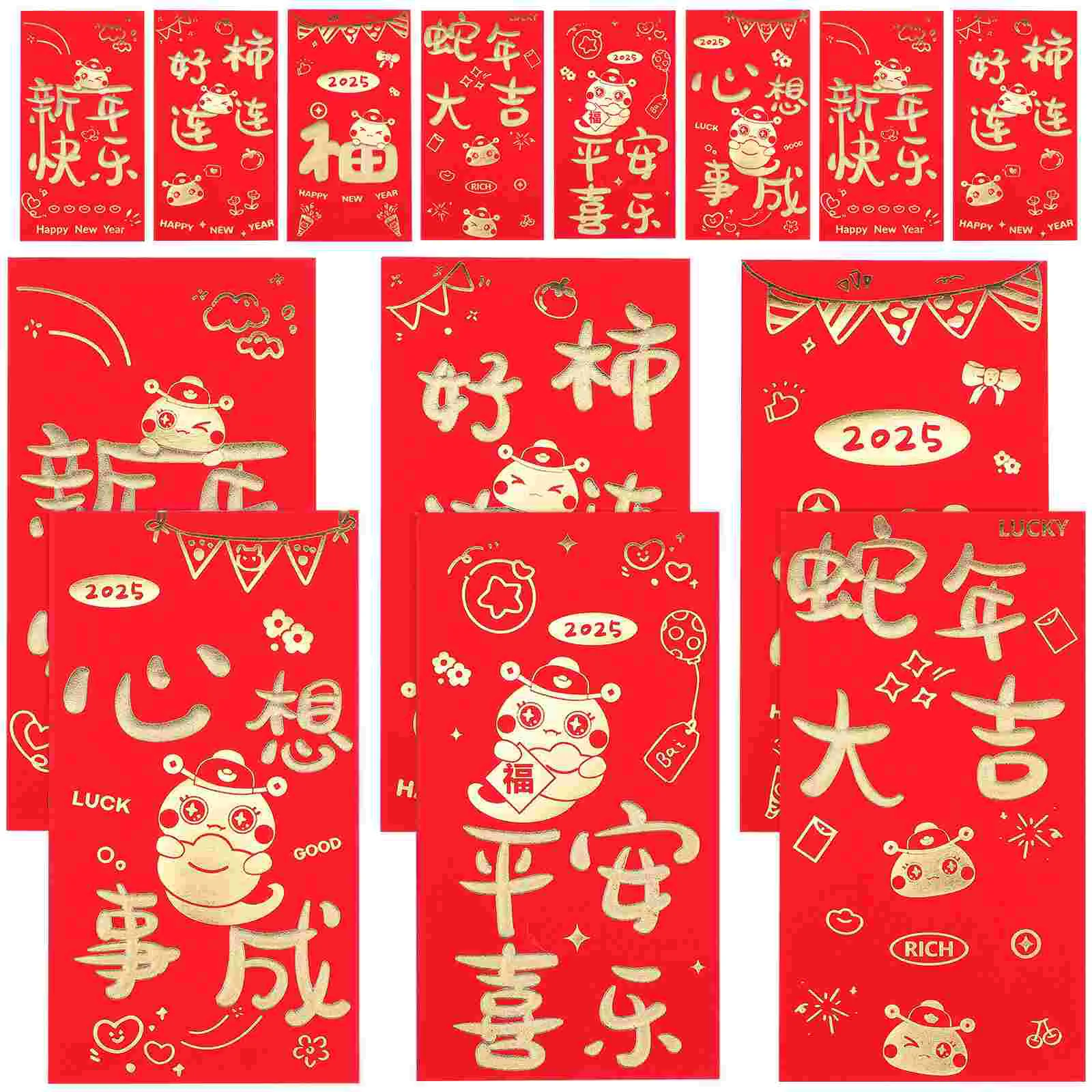 36 Pcs Zodiac Red Envelope Paper Packets Belt Display Stand Lunar New Year Envelopes Market Chinese For Money Boy Friend