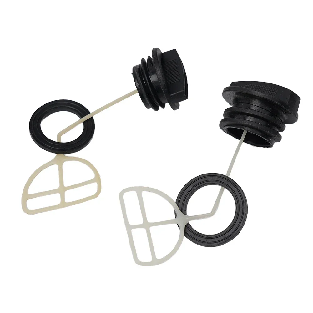 Black Fuel Tank Cap, substituição para motosserra cortador de grama, cortador de grama, Motor Trimmer, Gasolina Tanque Cap, 5200, 52cc