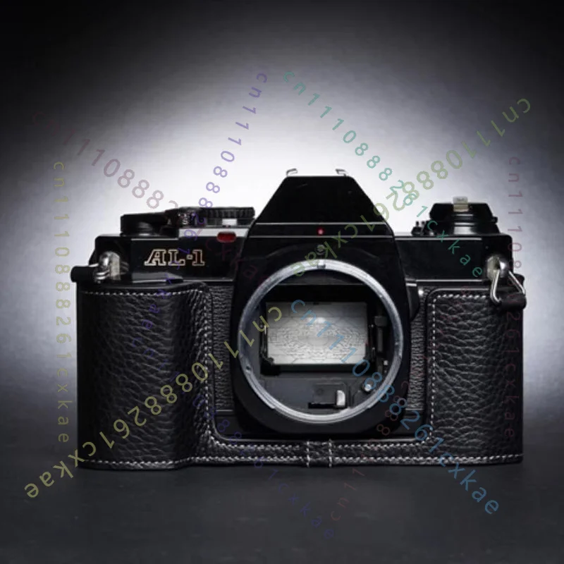 1pcs Genuine Leather Half Camera Case Bag Cover Handmade For Canon AV-1 AV1 AL-1 AL1
