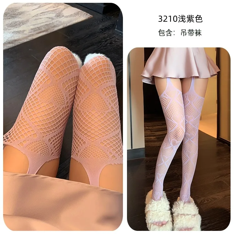 

Длинная ночь, сексуальные чулки, чулки на подтяжках, цельные чулки в сеточку в стиле интернет-знаменитостей Hot Girl, черные чулки 3210