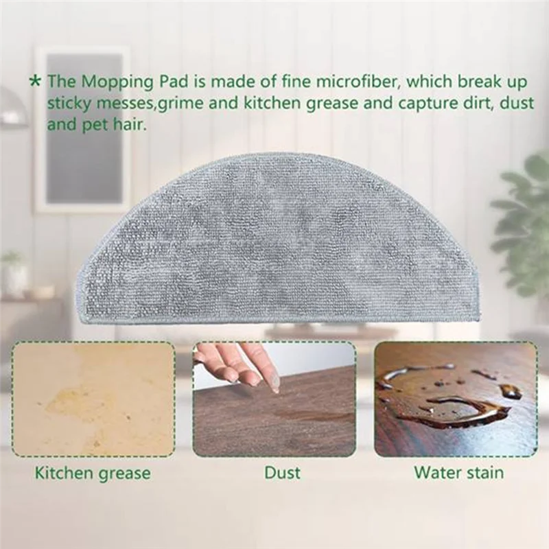 A83G-For Cecotec Conga 8490 Ultimate Ultra Power Replacement Parts Main Side Brush HEPA Filter Mop Cloth Dust Bag