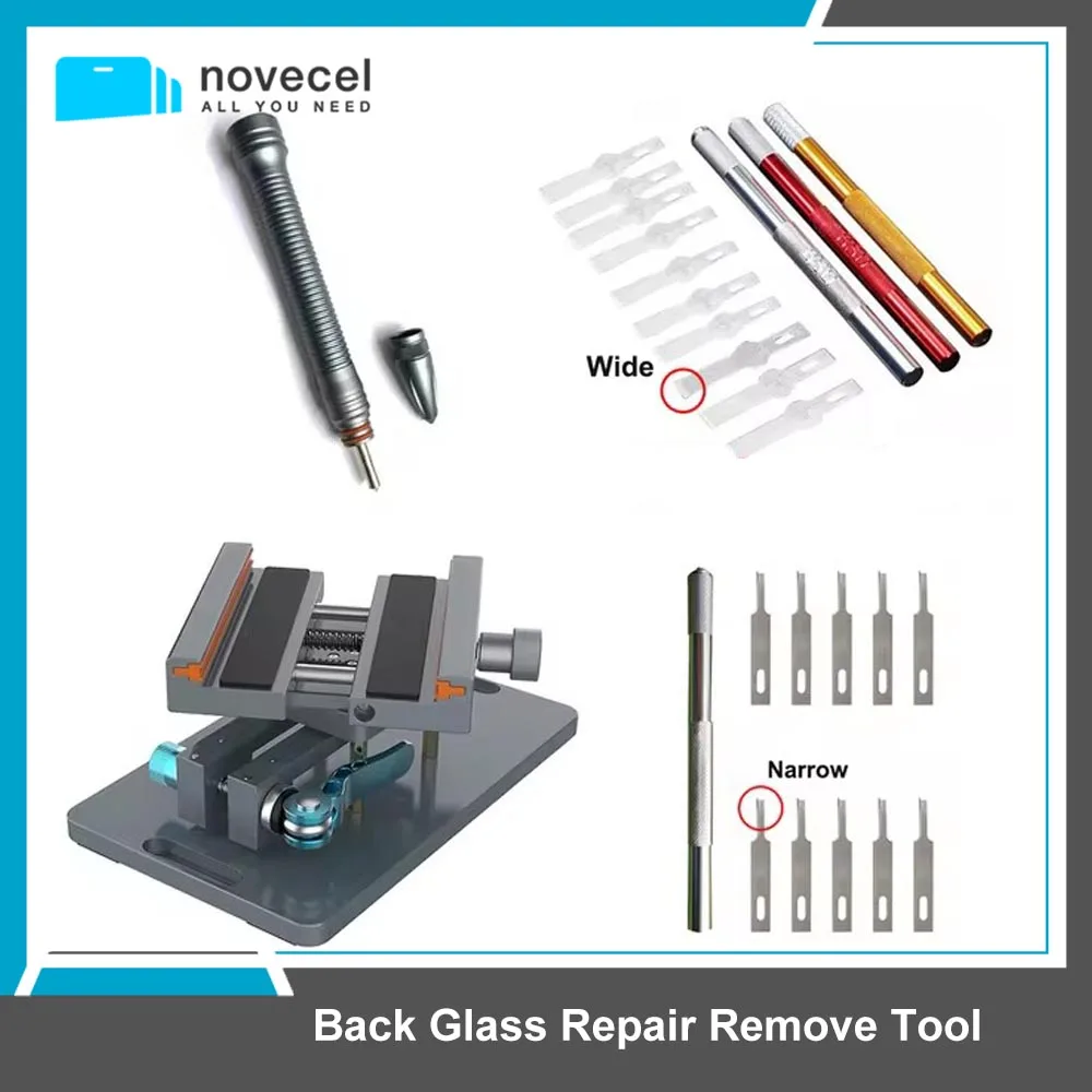 Back Glass Repair Remove Tools For  iPhone 14 11 12 13 pro Back Cover Camera Glass Lens Break Crack Removing Pen Disassembly Too