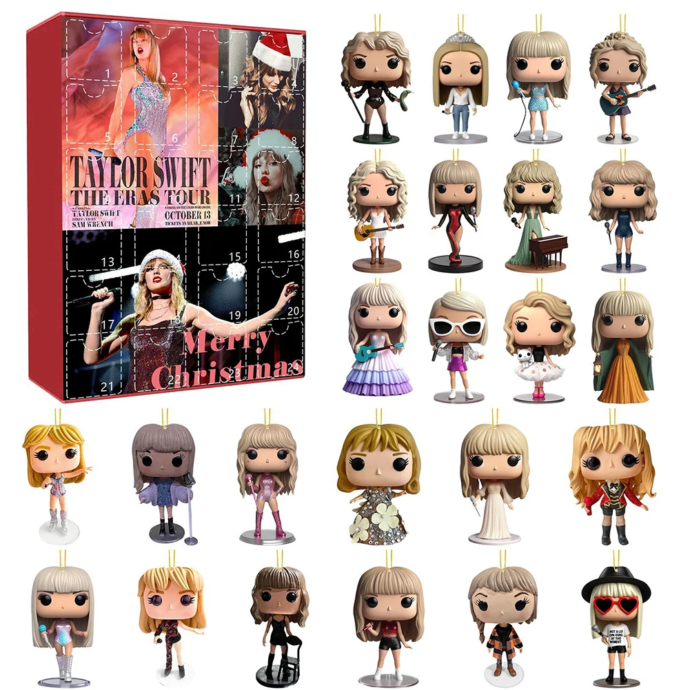 Taylor Christmas Advent Calendar Christmas Tree Decoration Xmas Countdown Calendar 2024 Holiday Advent Calendar Christmas Gift