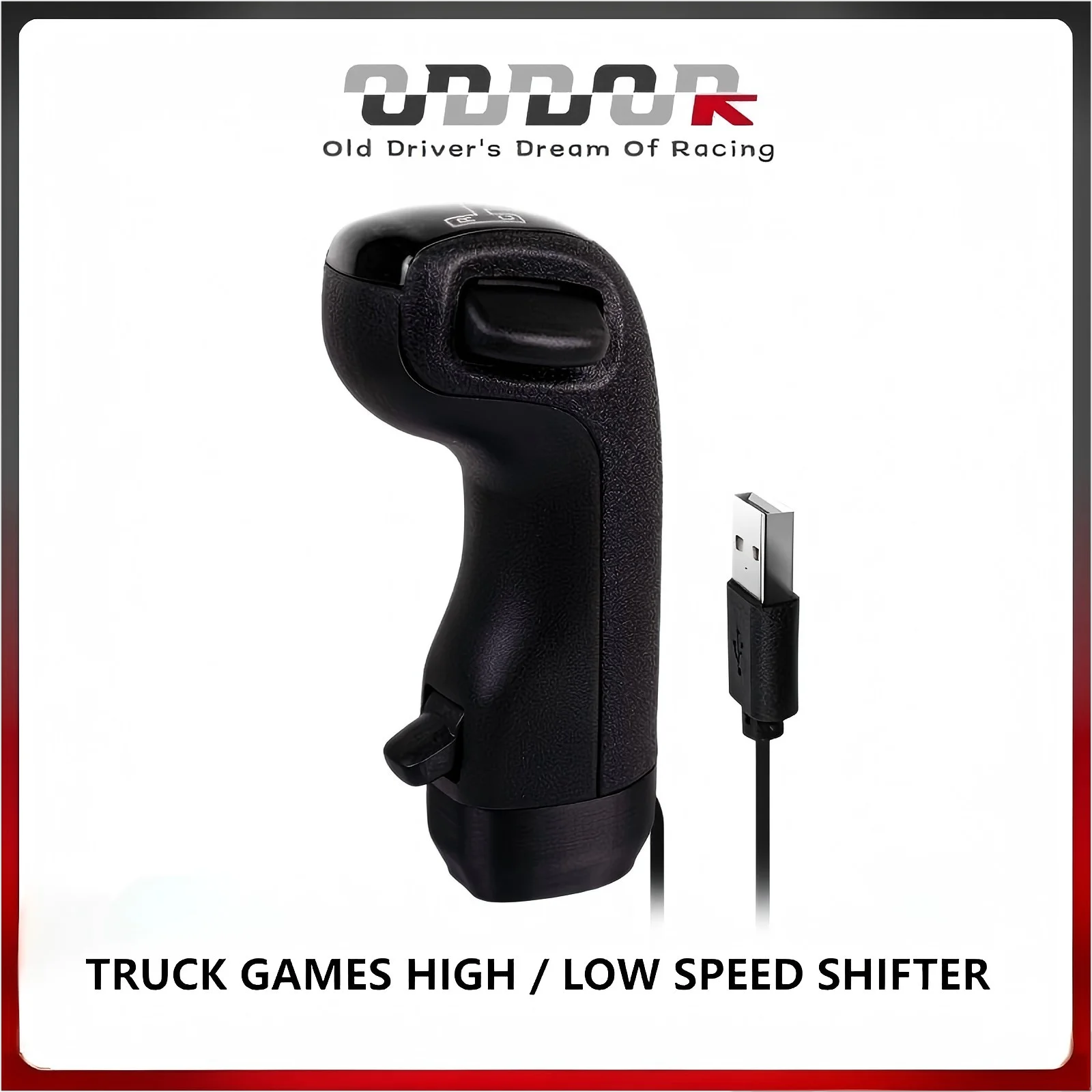 

TRUCKGAMES High/Low Speed Shifter Professional Simulator Gear for Euro & American Truck Simulator *Plug-and-Play Design 1:7 Scal
