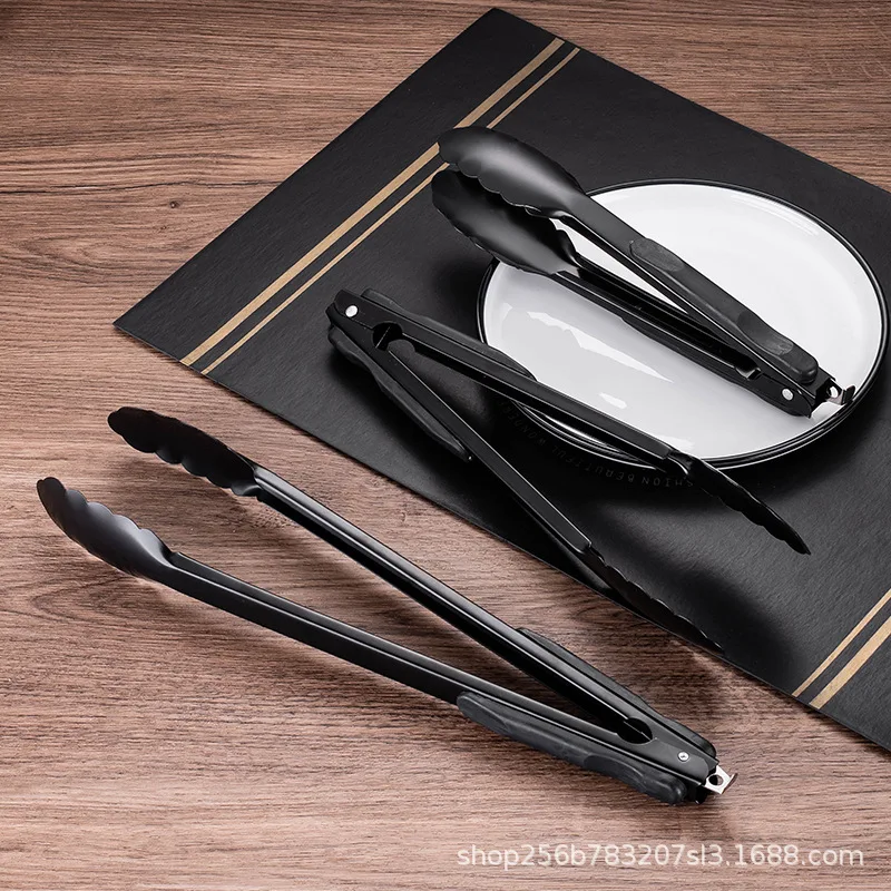1pcs Stainless Steel Serving Tongs 9 12 14 Inch BBQ Salad Cooking Utensils for Kitchen Buffet Party Barbecue Steak clip