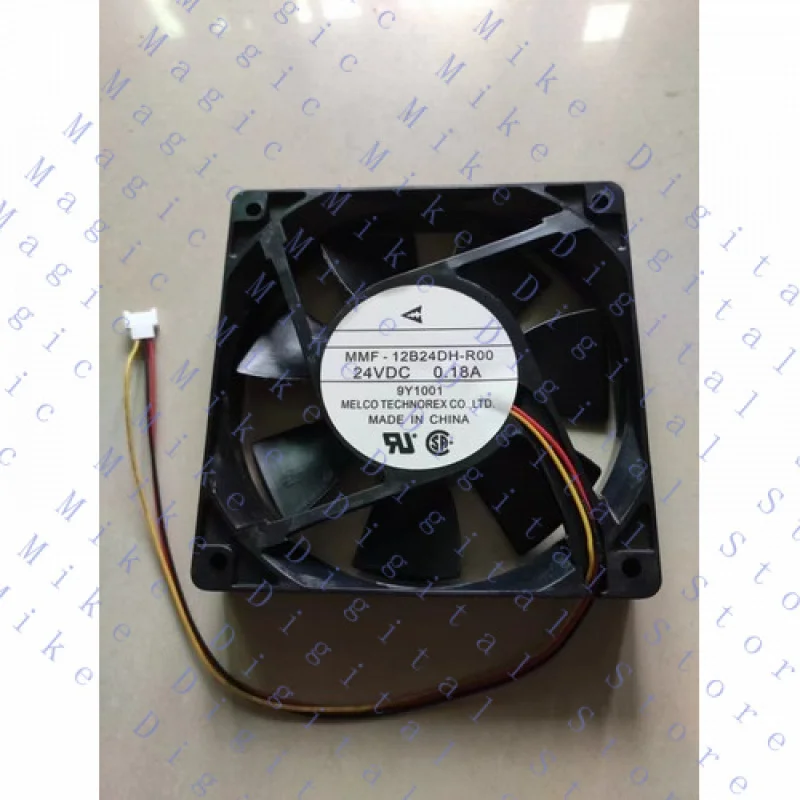 H  1 PCS FOR MELCO FAN MMF-12B24DH-R00 DC 24V 0.18A 12025 12CM 3 Pin cooling fan