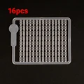 16pcs White