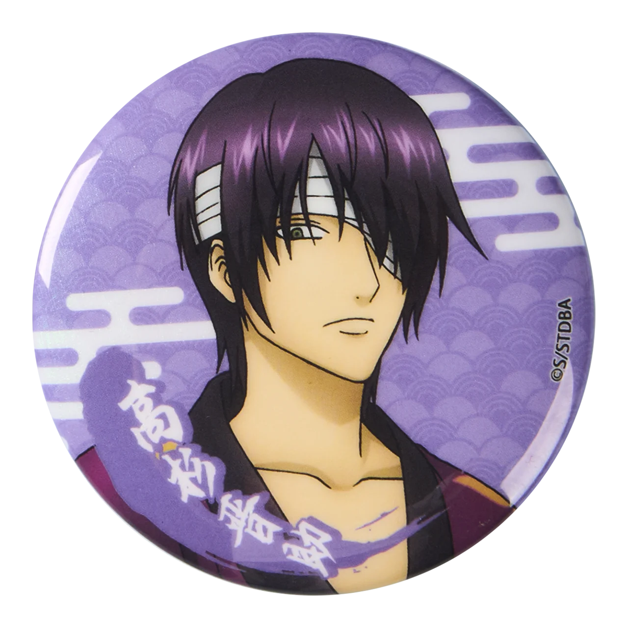 58mm Anime Gintama Sakata Gintoki Hijikata Toushirou Takasugi Shinsuke Cosplay COSTUME Badge Pin SPTE Tinplate Brooch﻿ Prop Gilf