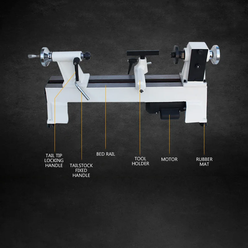 household multifunctional lathe wood spinning machine beads processing lathe NQ-1080-07