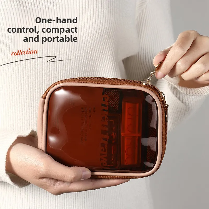 Portable Touch-up Small Makeup Bag for Women, New Mini Lipstick Cosmetic Storage Pouch, Inner Bag for Travel