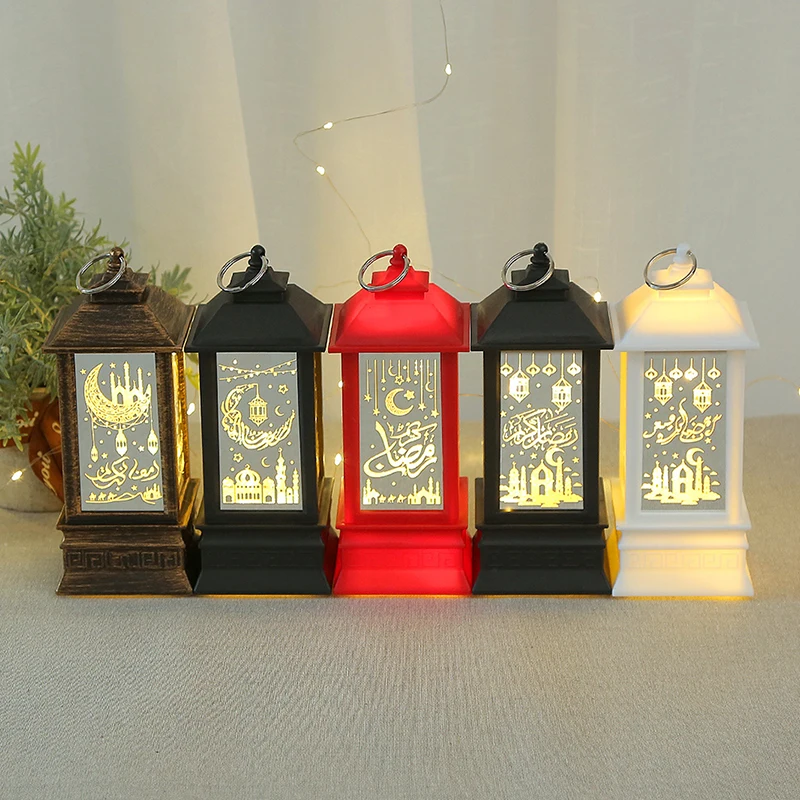 Lanterne LED musulmane Eid Mubarak, décoration pour la maison, Festival musulman islamique, fête du Ramadan Kareem, cadeaux pour la maison