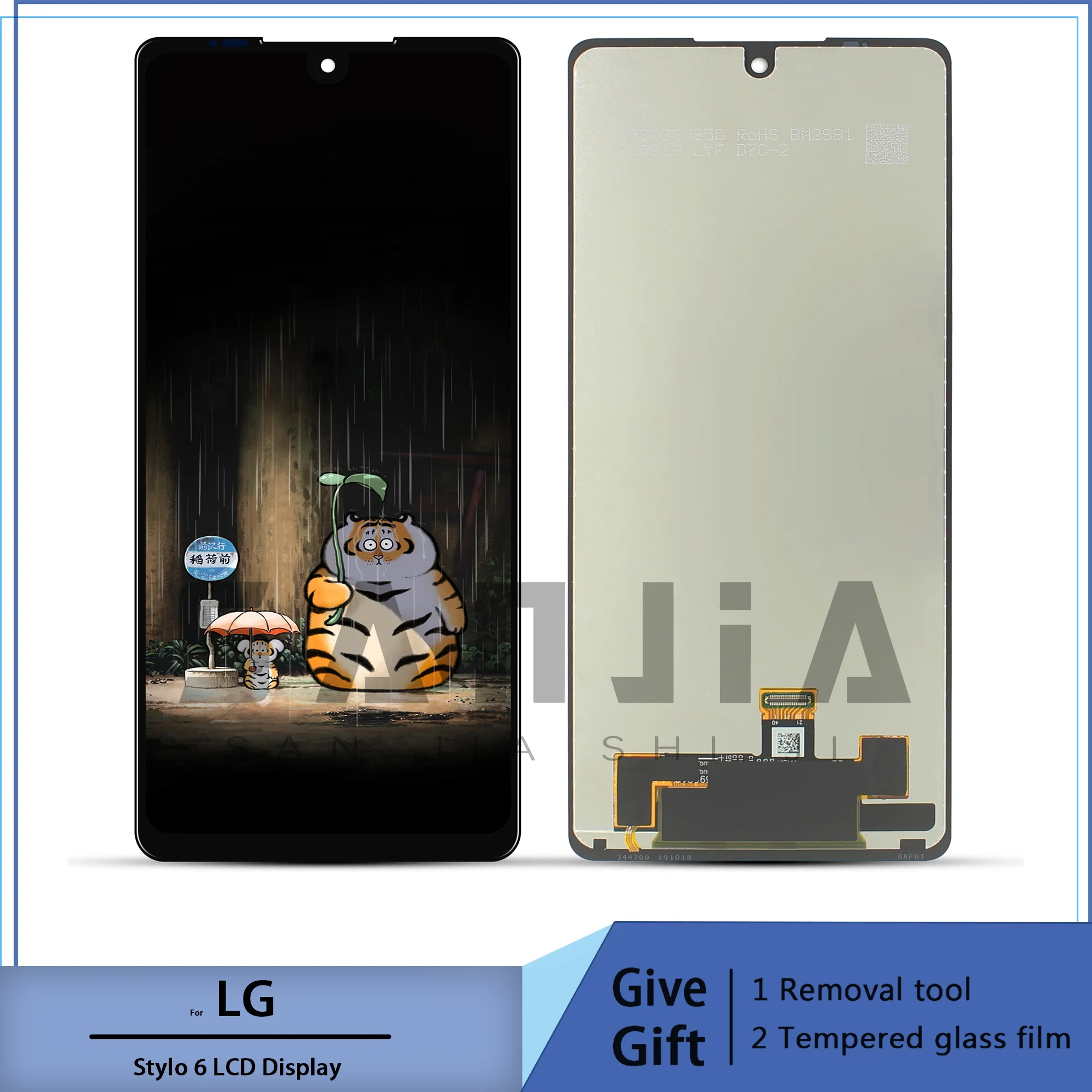 6.8-inch LG Stylo 6 LMQ730TM LCD Display Original LCD Display Replacement LG Stylo 6 LCD Display Touch Screen Assembly Digitizer