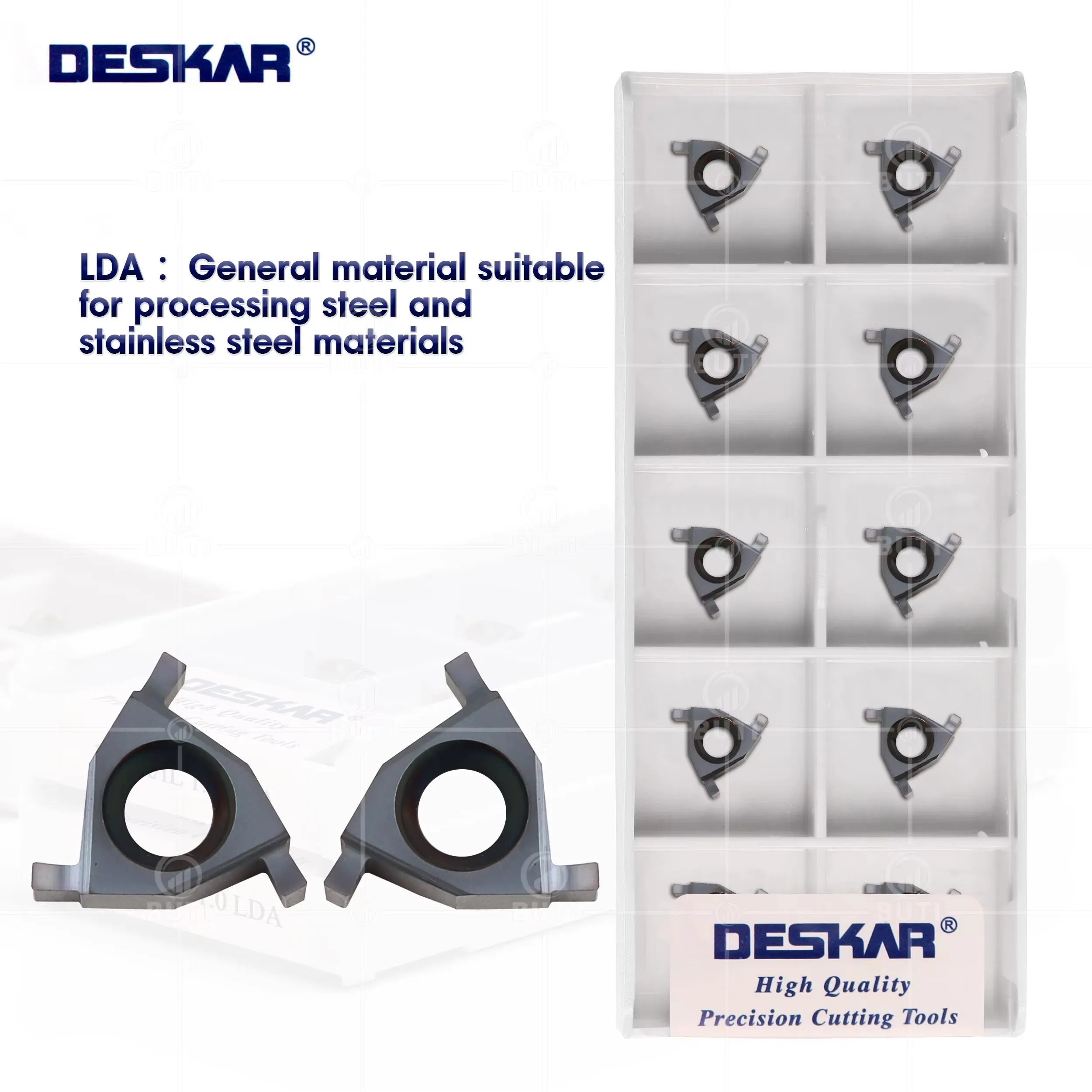 DESKAR 100% Original 11ER/IL 11IR/EL 0.7 0.8 0.9 1.0 1.1 1.2 1.3 1.4 1.5LDA Turning Tool Carbide Blade CNC Lathe Grooving Insert