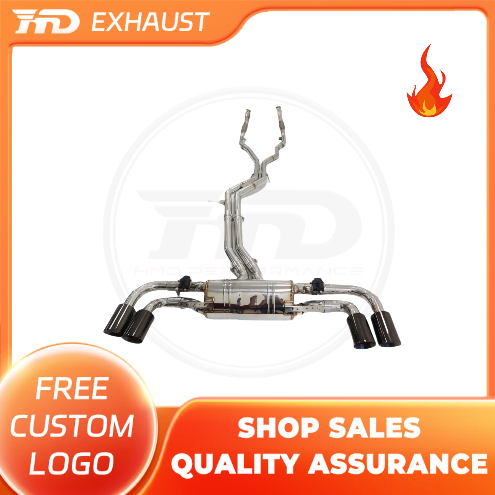 

HMD Hot sale Stainless Steel Exhaust System Performance Front pipe and Catback For Porsche cayenne 9YO 2.9T with OPF