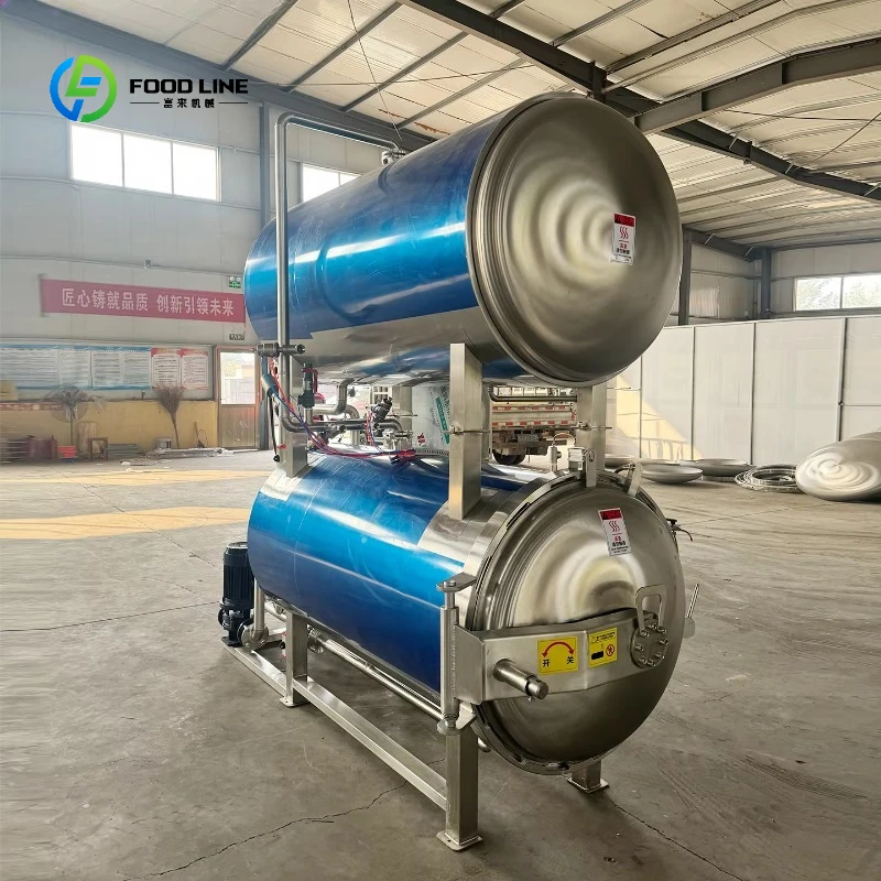 High-Temperature Double-Layer Sterilizer Pot for Food Industry Hot Pot Food Sterilization Customized